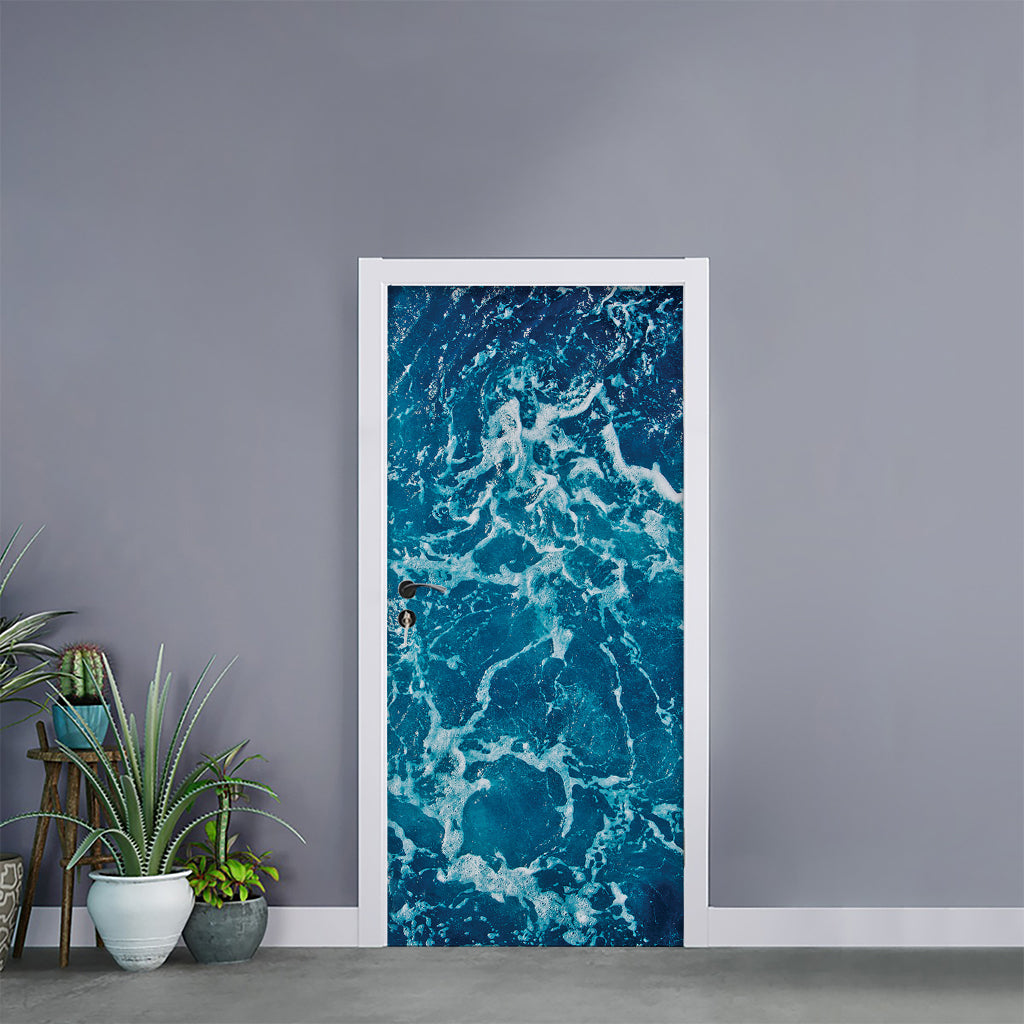 Ocean Surface Print Door Sticker