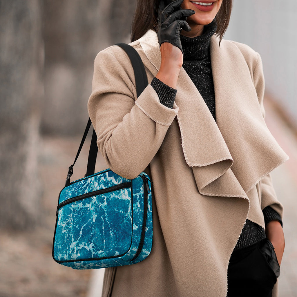 Ocean Surface Print Double Strap Bible Bag