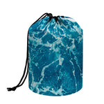 Ocean Surface Print Drawstring Makeup Bag