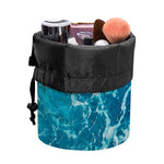Ocean Surface Print Drawstring Makeup Bag