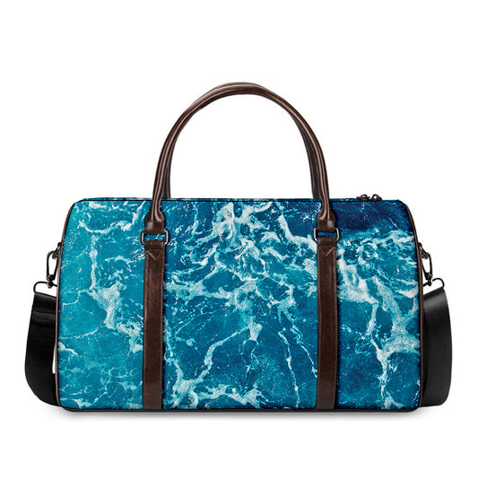 Ocean Surface Print Duffle Bag