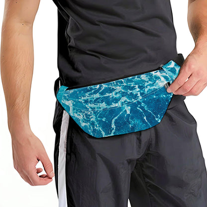 Ocean Surface Print Fanny Pack