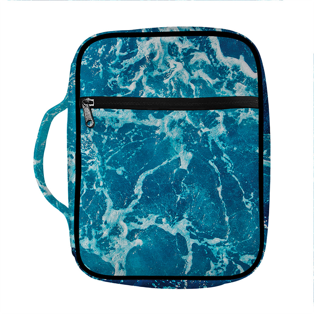 Ocean Surface Print Front Pocket Bible Bag