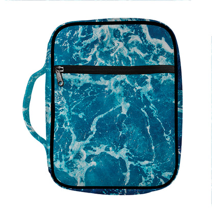 Ocean Surface Print Front Pocket Bible Bag