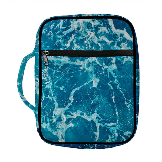 Ocean Surface Print Front Pocket Bible Bag