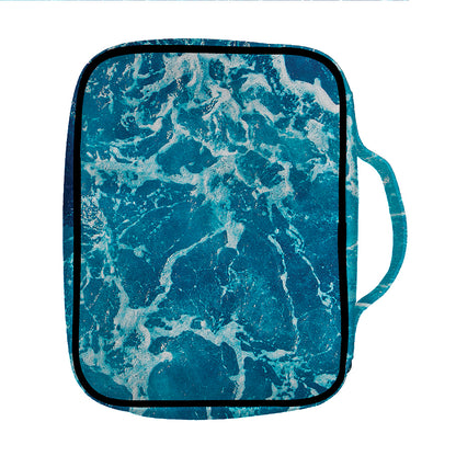 Ocean Surface Print Front Pocket Bible Bag