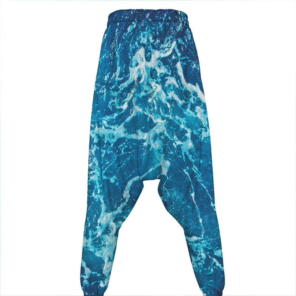 Ocean Surface Print Hammer Pants