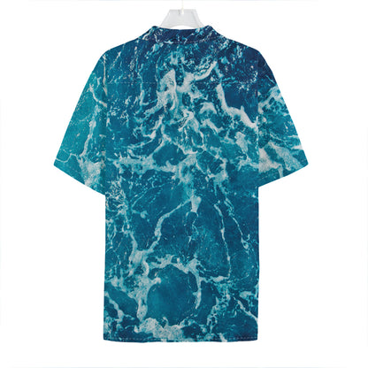 Ocean Surface Print Hawaiian Shirt