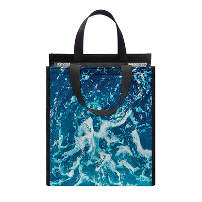 Ocean Surface Print Insulated Lunch Tote