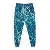 Ocean Surface Print Jogger Pants