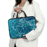Ocean Surface Print Laptop Sleeve With Handle