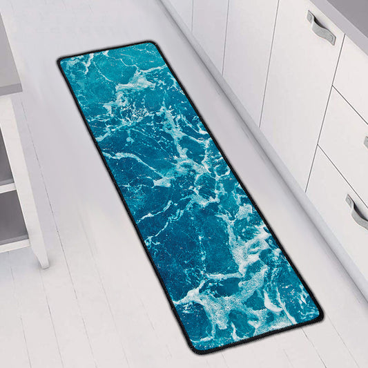 Ocean Surface Print Long Kitchen Mat
