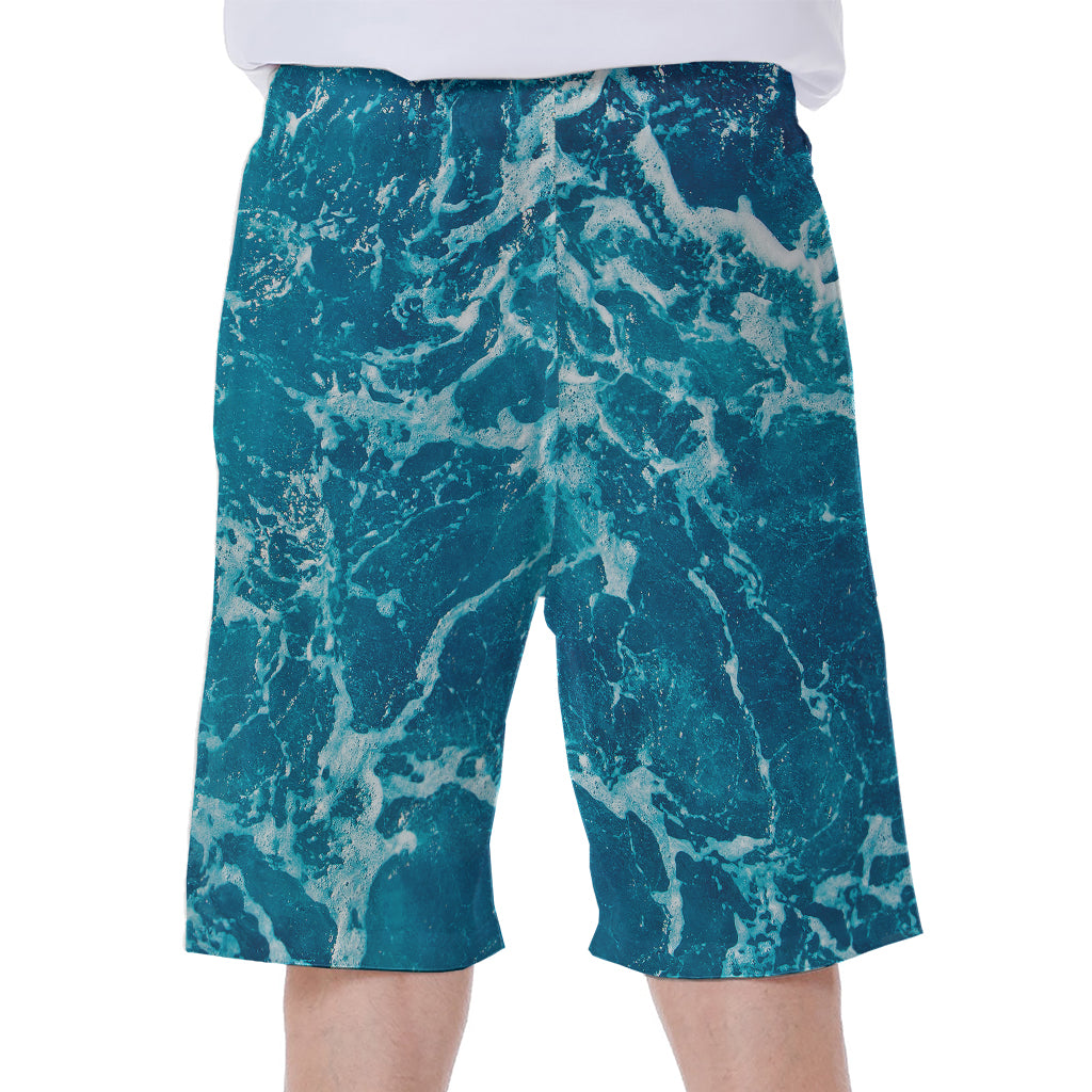 Ocean Surface Print Men's Beach Shorts