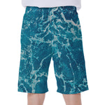 Ocean Surface Print Men's Beach Shorts