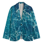 Ocean Surface Print Men's Blazer