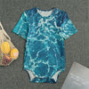 Ocean Surface Print Men's Bodysuit