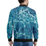 Ocean Surface Print Men's Bomber Jacket