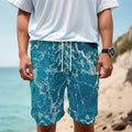 Ocean Surface Print Men's Cargo Shorts