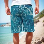 Ocean Surface Print Men's Cargo Shorts