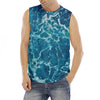 Ocean Surface Print Men's Fitness Tank Top