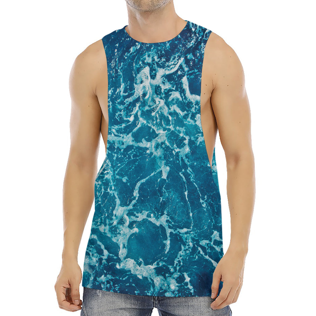 Ocean Surface Print Men's Muscle Tank Top