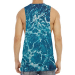 Ocean Surface Print Men's Muscle Tank Top