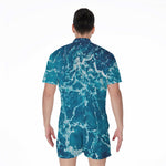 Ocean Surface Print Men's Rompers