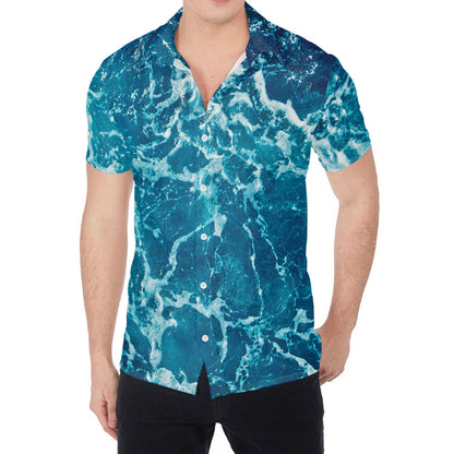 Ocean Surface Print Men's Shirt