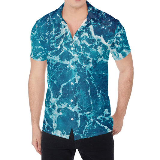 Ocean Surface Print Men's Shirt