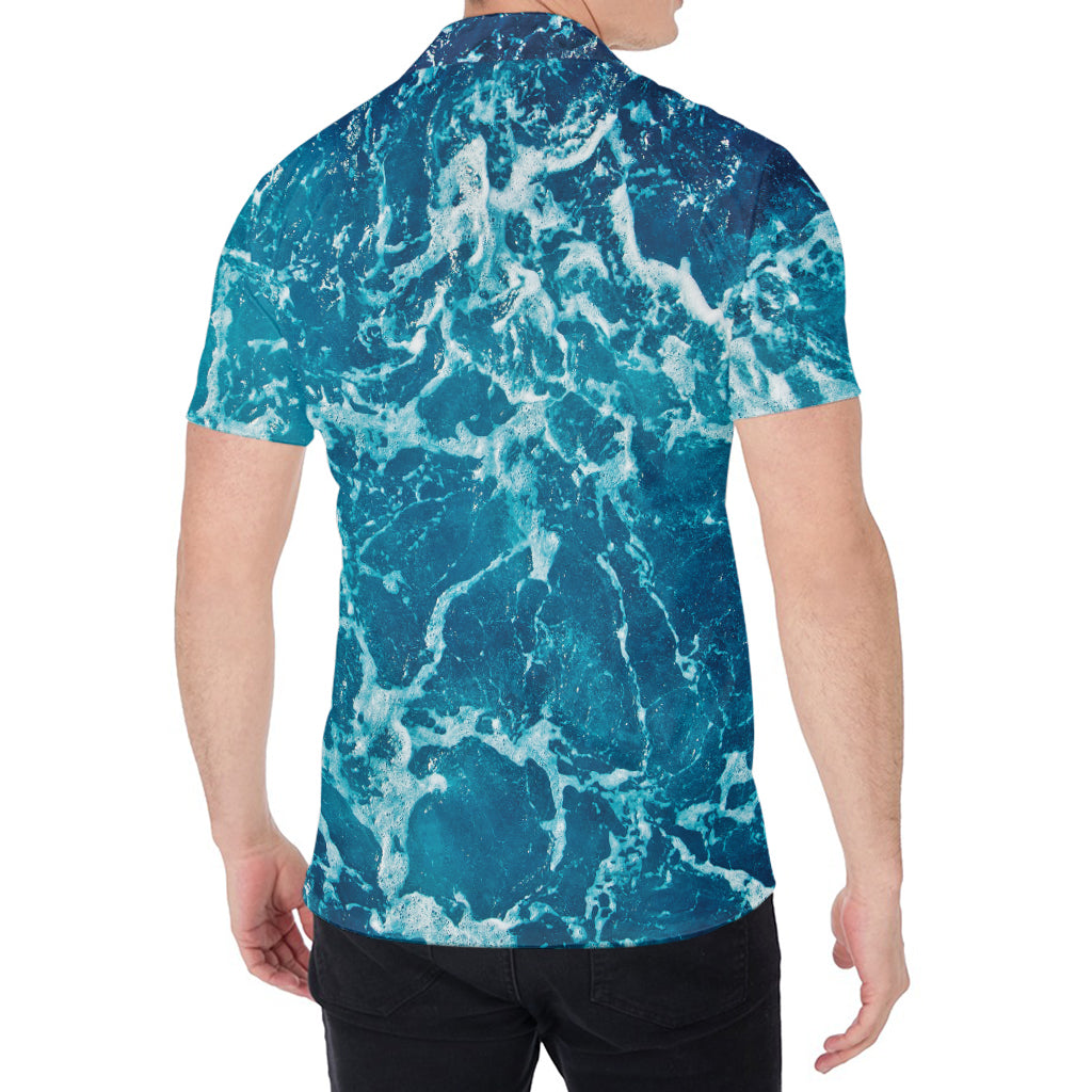 Ocean Surface Print Men's Shirt