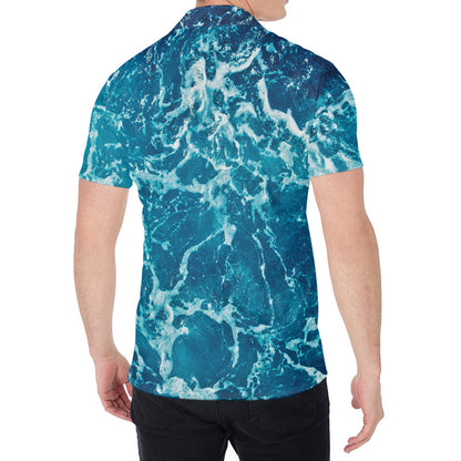 Ocean Surface Print Men's Shirt