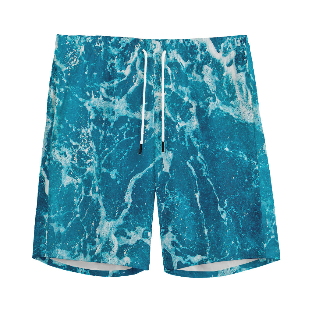 Ocean Surface Print Men's Sports Shorts