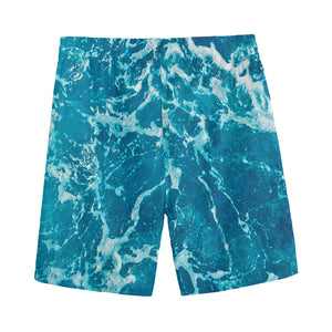 Ocean Surface Print Men's Sports Shorts