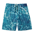 Ocean Surface Print Men's Swim Trunks