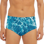 Ocean Surface Print Men's Triangle Swim Briefs