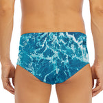 Ocean Surface Print Men's Triangle Swim Briefs