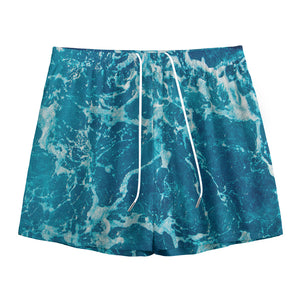 Ocean Surface Print Mesh Shorts