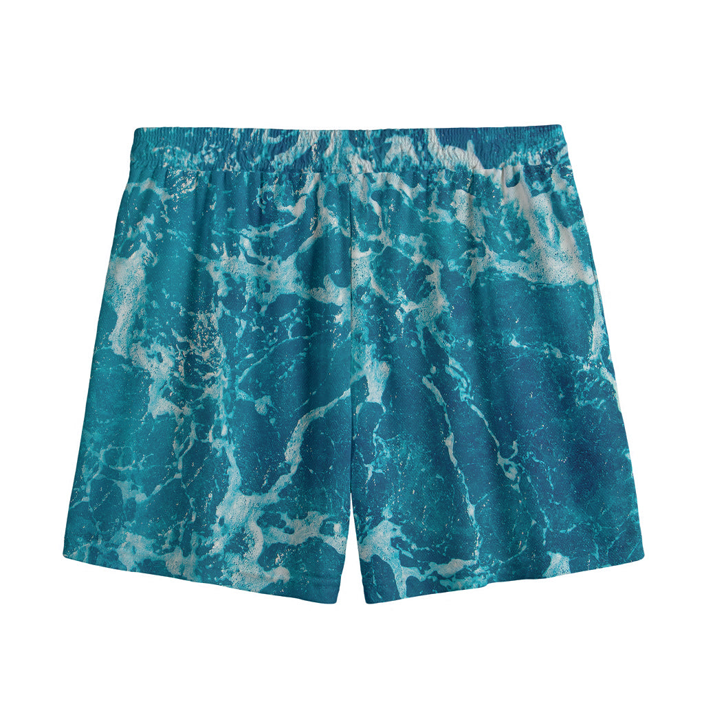 Ocean Surface Print Mesh Shorts