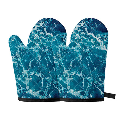 Ocean Surface Print Oven Mitts