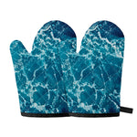 Ocean Surface Print Oven Mitts
