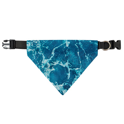 Ocean Surface Print Over The Collar Dog Bandana