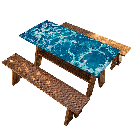 Ocean Surface Print Picnic Table Cover