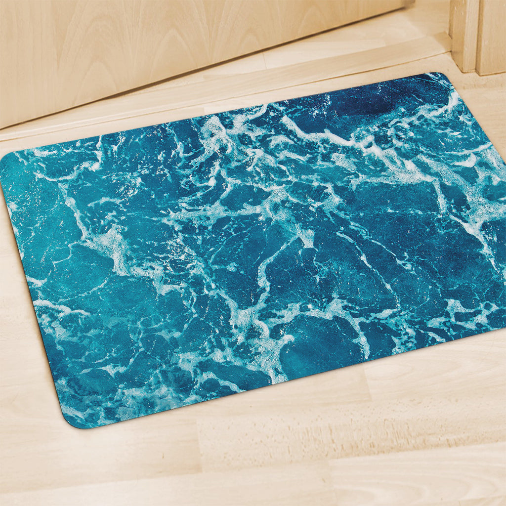 Ocean Surface Print Polyester Doormat
