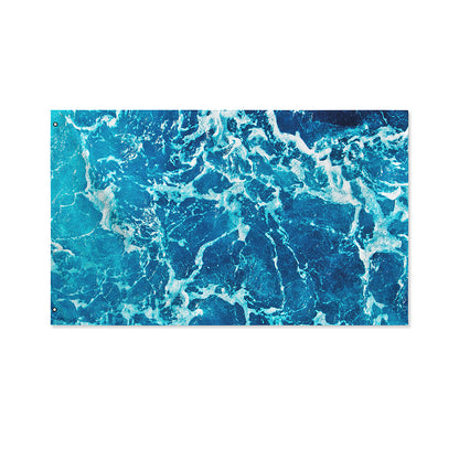 Ocean Surface Print Polyester Flag