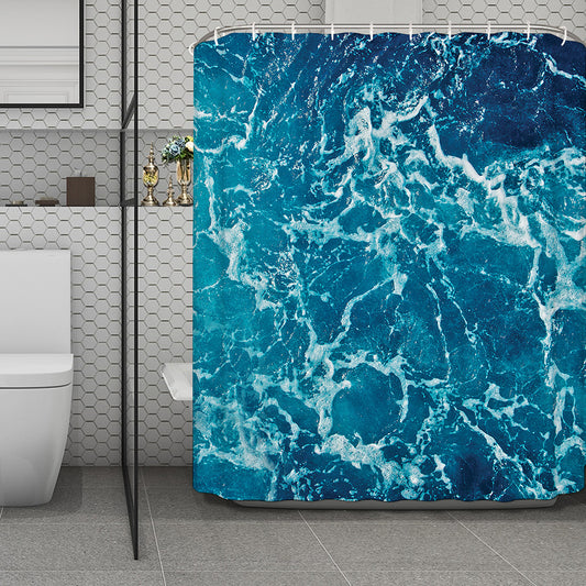 Ocean Surface Print Polyester Shower Curtain