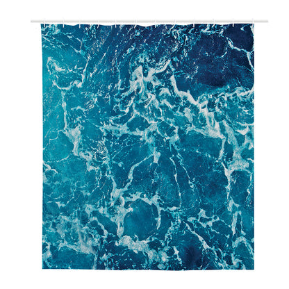 Ocean Surface Print Polyester Shower Curtain