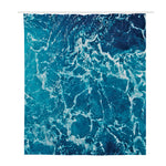 Ocean Surface Print Polyester Shower Curtain