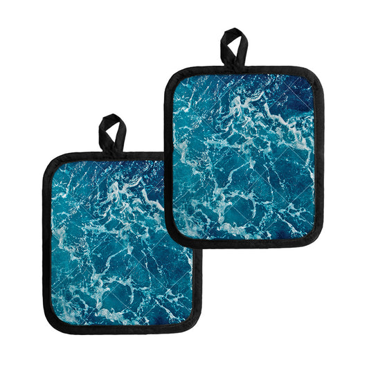 Ocean Surface Print Pot Holders