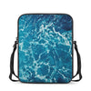 Ocean Surface Print Rectangular Crossbody Bag