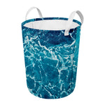 Ocean Surface Print Round Laundry Basket